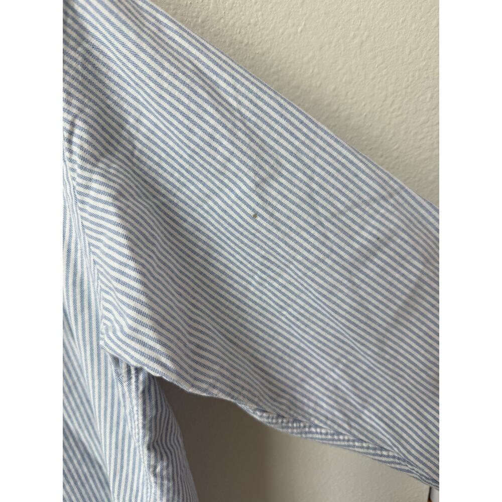 Vintage Ralph Lauren Sport 100% Cotton Striped Button Down Top Size 10 - Picture 5 of 6